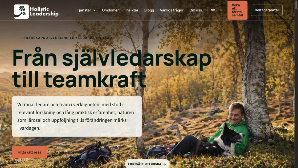 Holistic Leadership, webbprojekt